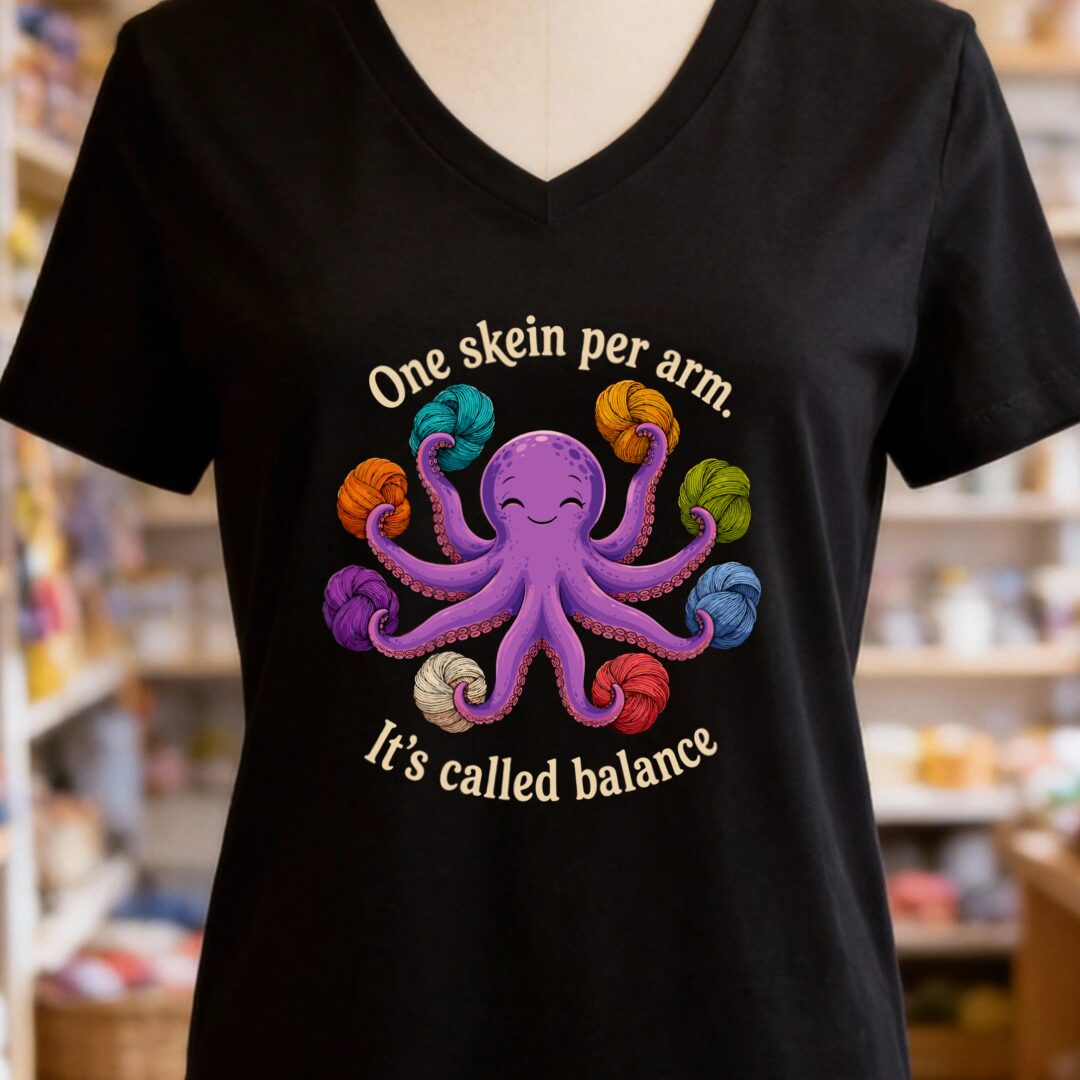 It's Called Balance V-Neck T-Shirt Black t-shirt