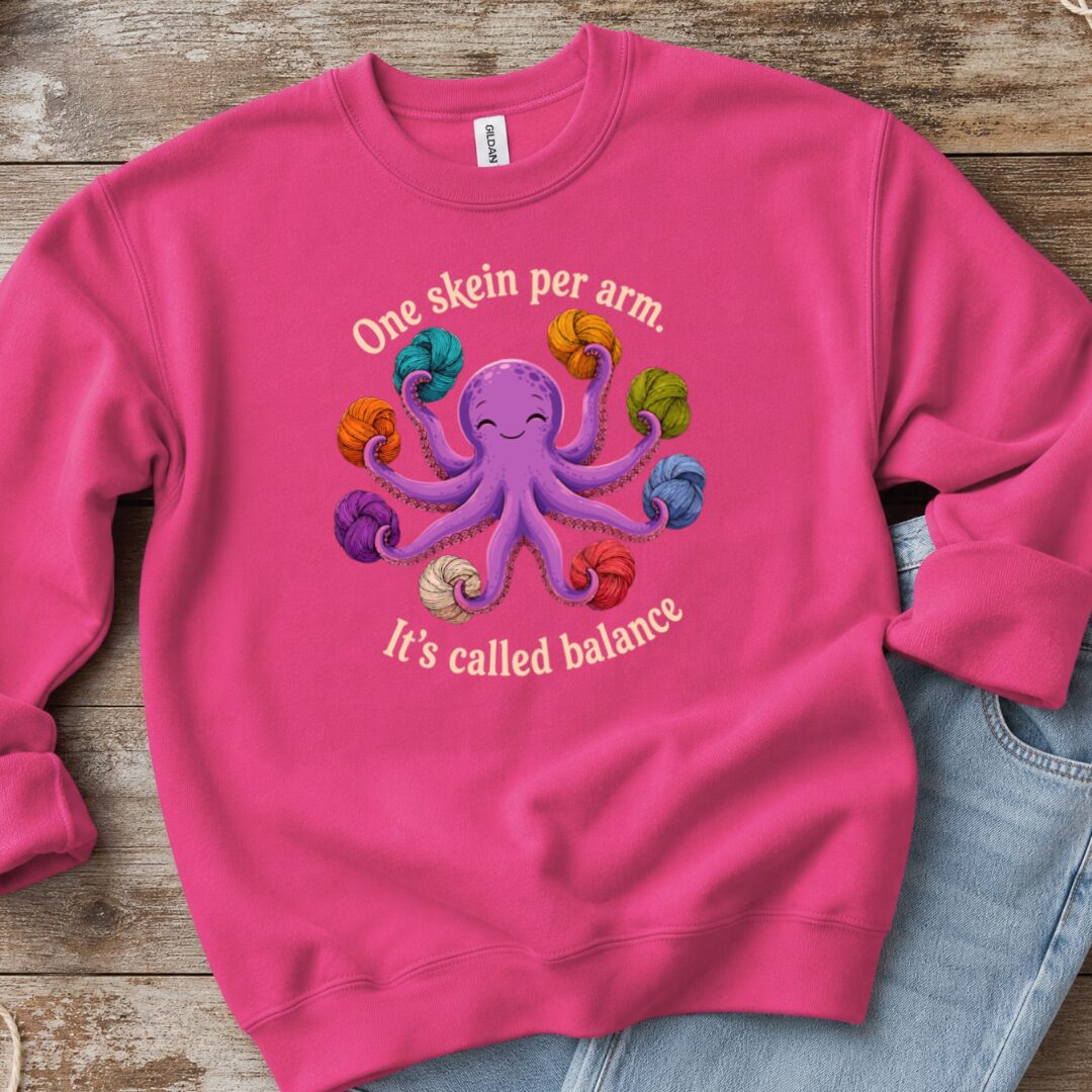 It's Called Balance Sweatshirt Bright Pink t-shirt