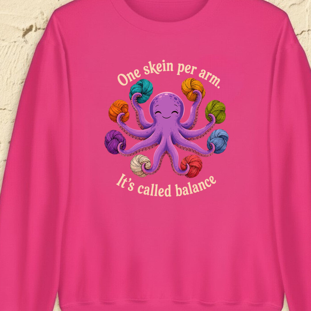 It's Called Balance Bright Pink Sweatshirt.jpg
