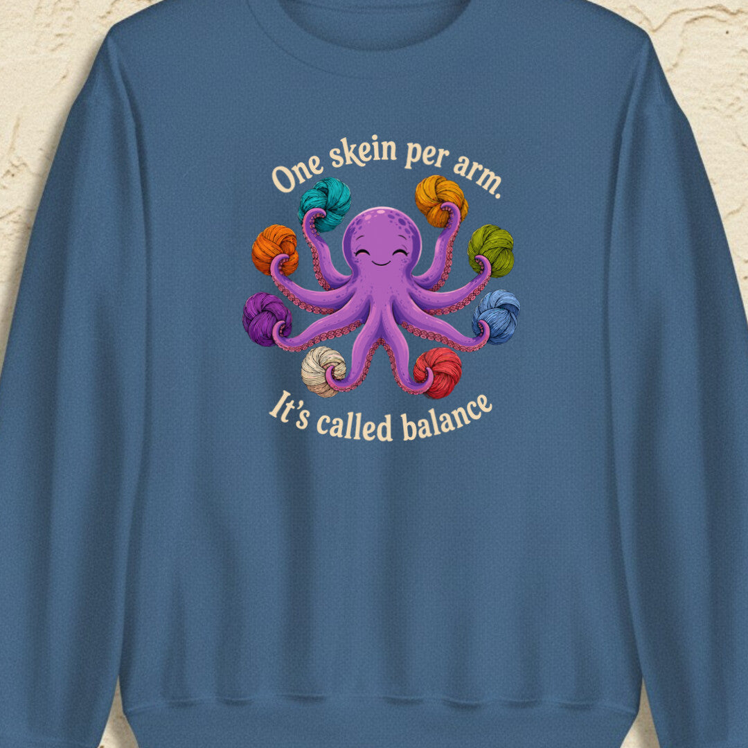 It's Called Balance Indigo Blue Sweatshirt.jpg