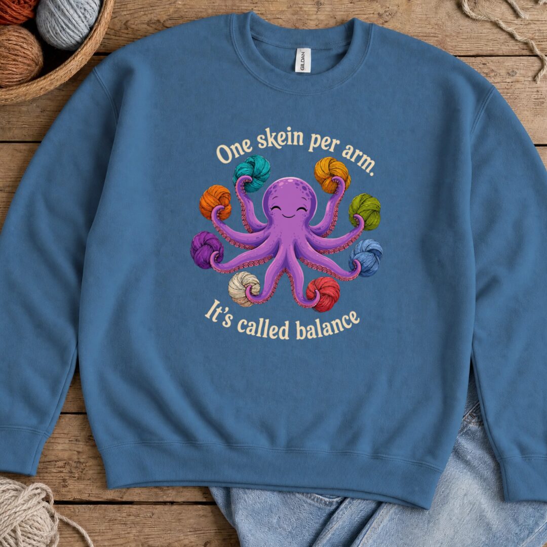 It's Called Balance Sweatshirt Indigo Blue t-shirt