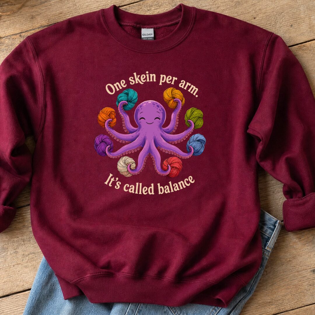 It's Called Balance Sweatshirt Maroon t-shirt