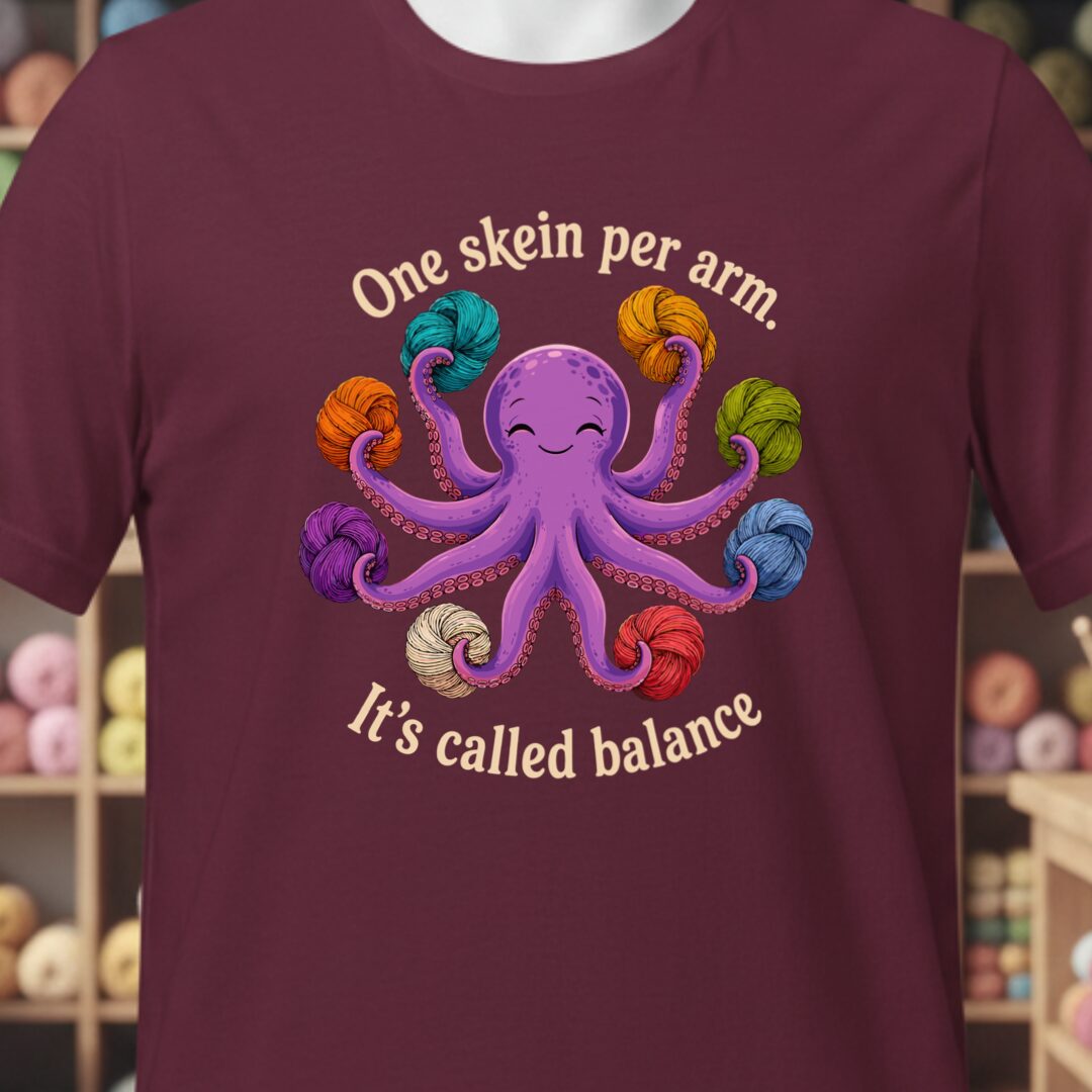It's Called Balance T-Shirt Maroon t-shirt
