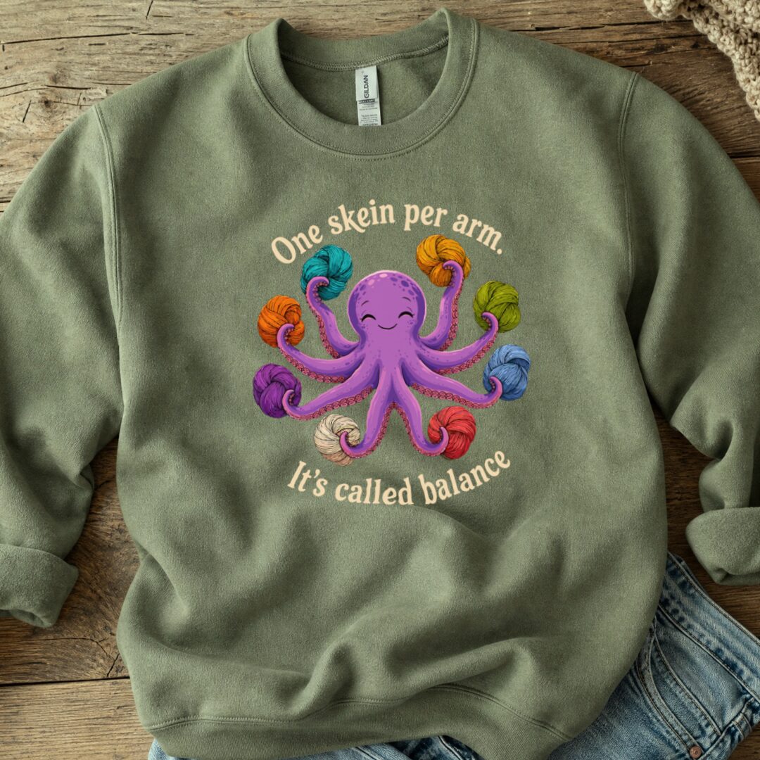 It's Called Balance Sweatshirt Military Green t-shirt