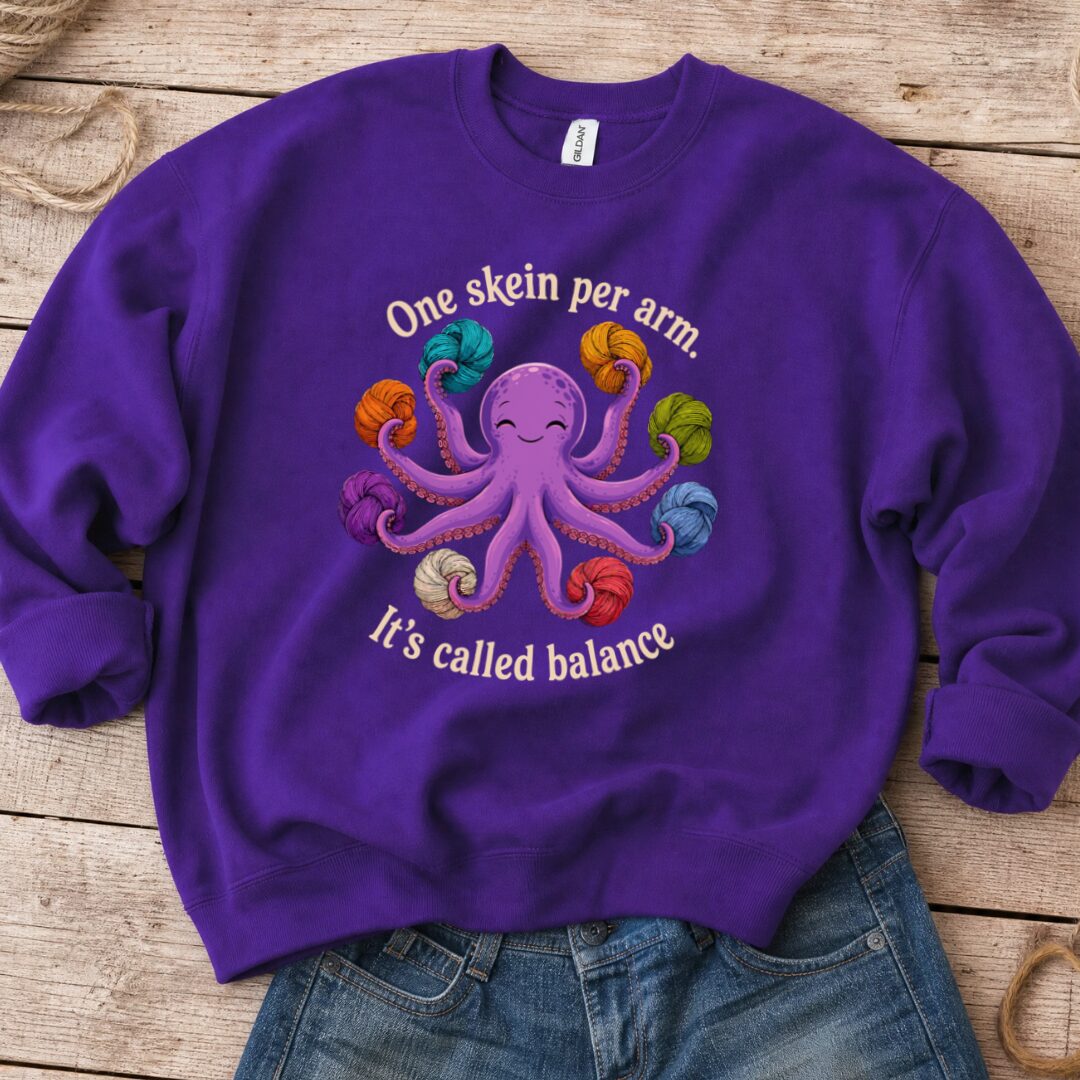 It's Called Balance Sweatshirt Purple t-shirt