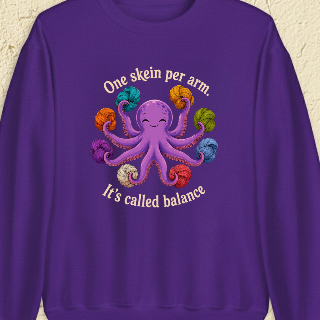 It's Called Balance Purple Sweatshirt.jpg