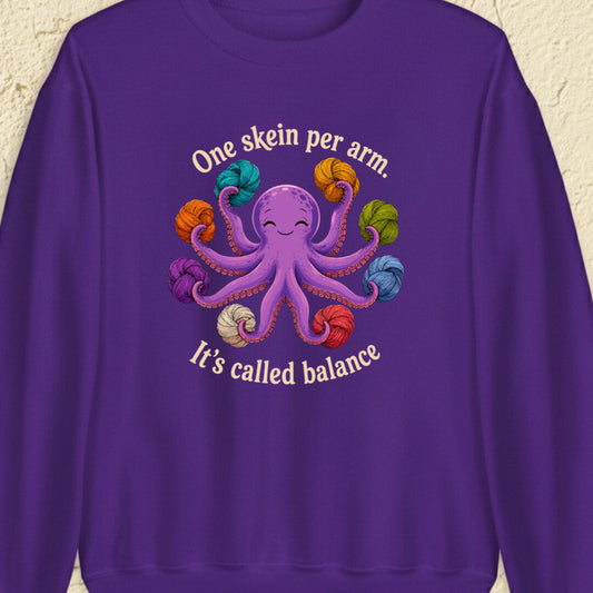 It's Called Balance Purple Sweatshirt.jpg