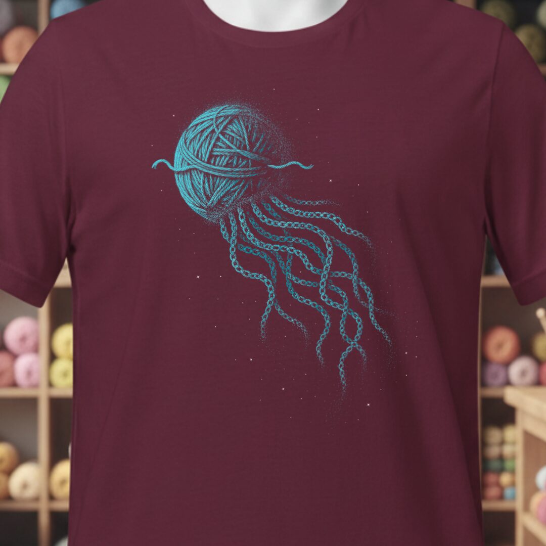 Jellyfish Maroon T-Shirt.jpg