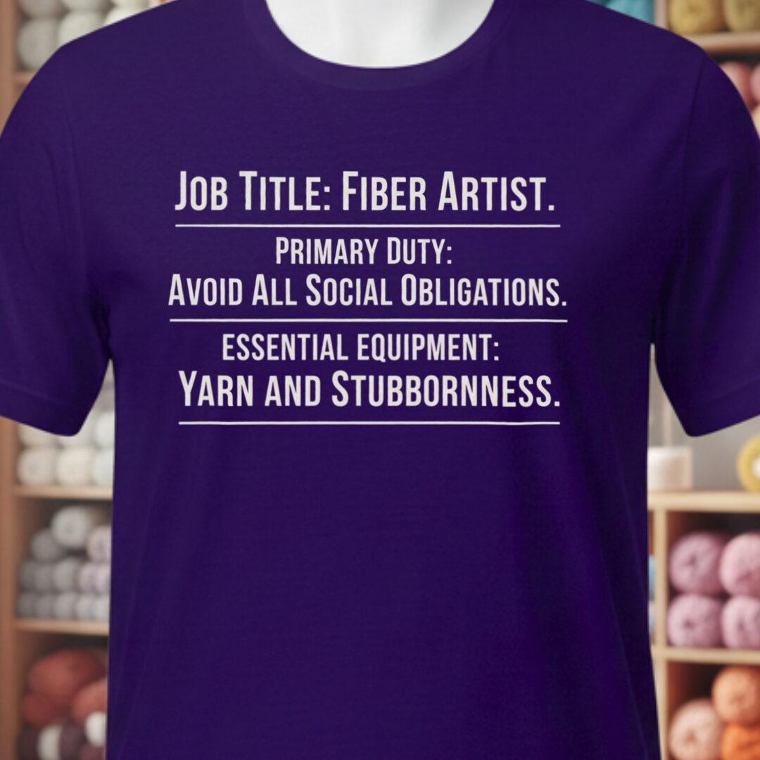 Job Title T-Shirt Purple t-shirt