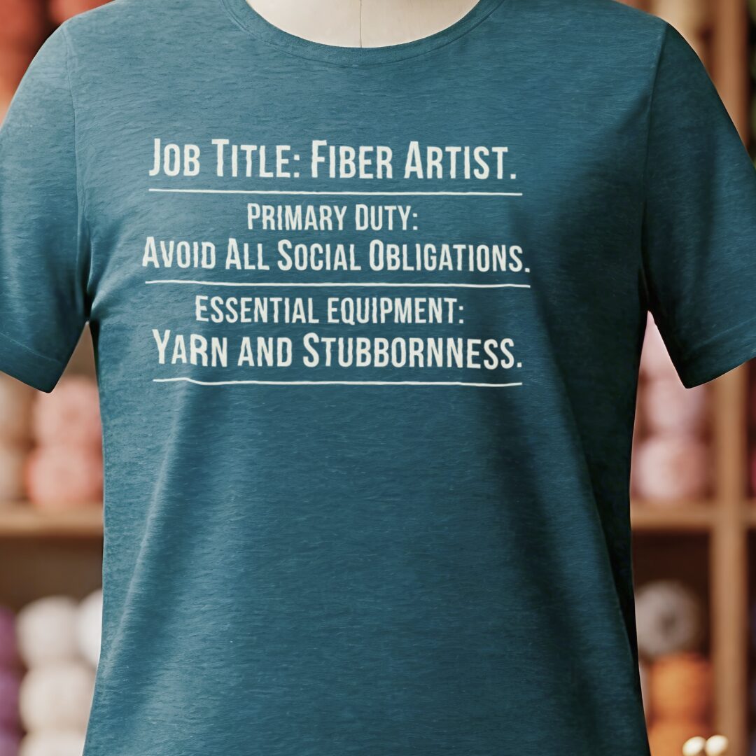 Job Title T-Shirt Teal Blue t-shirt
