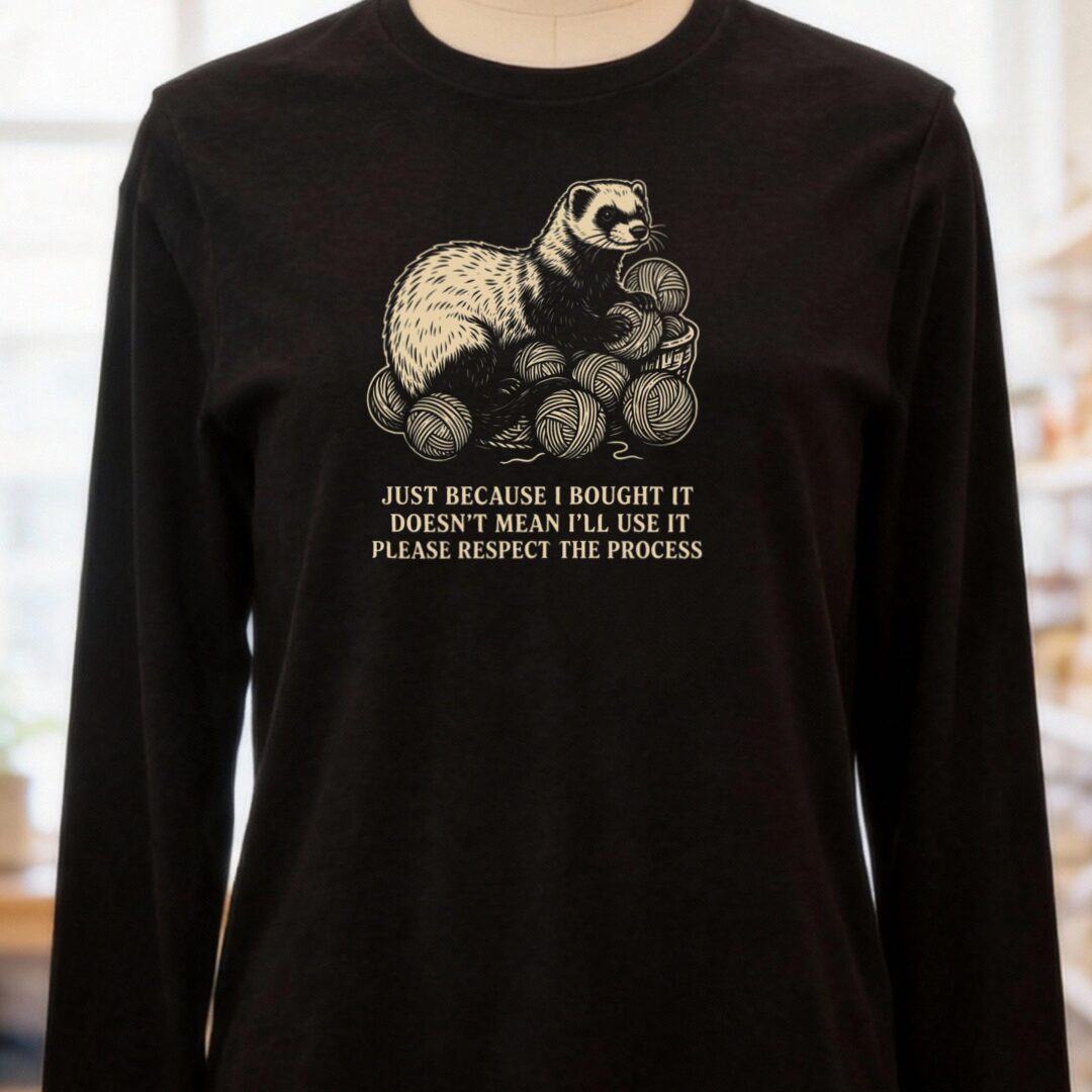 Just Because Long Sleeve Tee Black t-shirt
