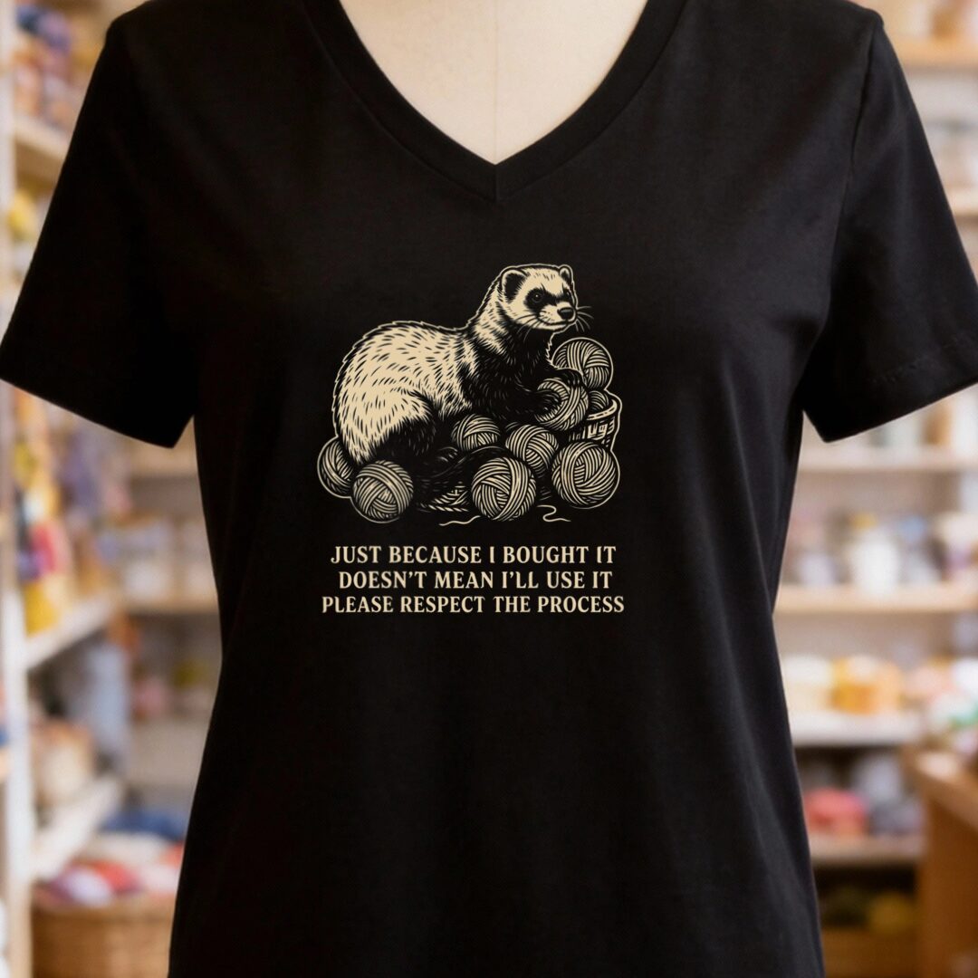 Just Because V-Neck T-Shirt Black t-shirt