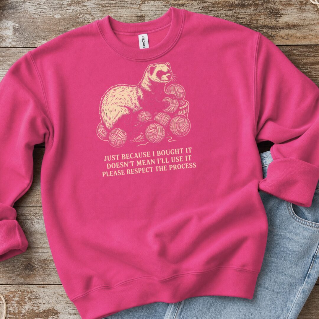 Just Because Sweatshirt Bright Pink t-shirt