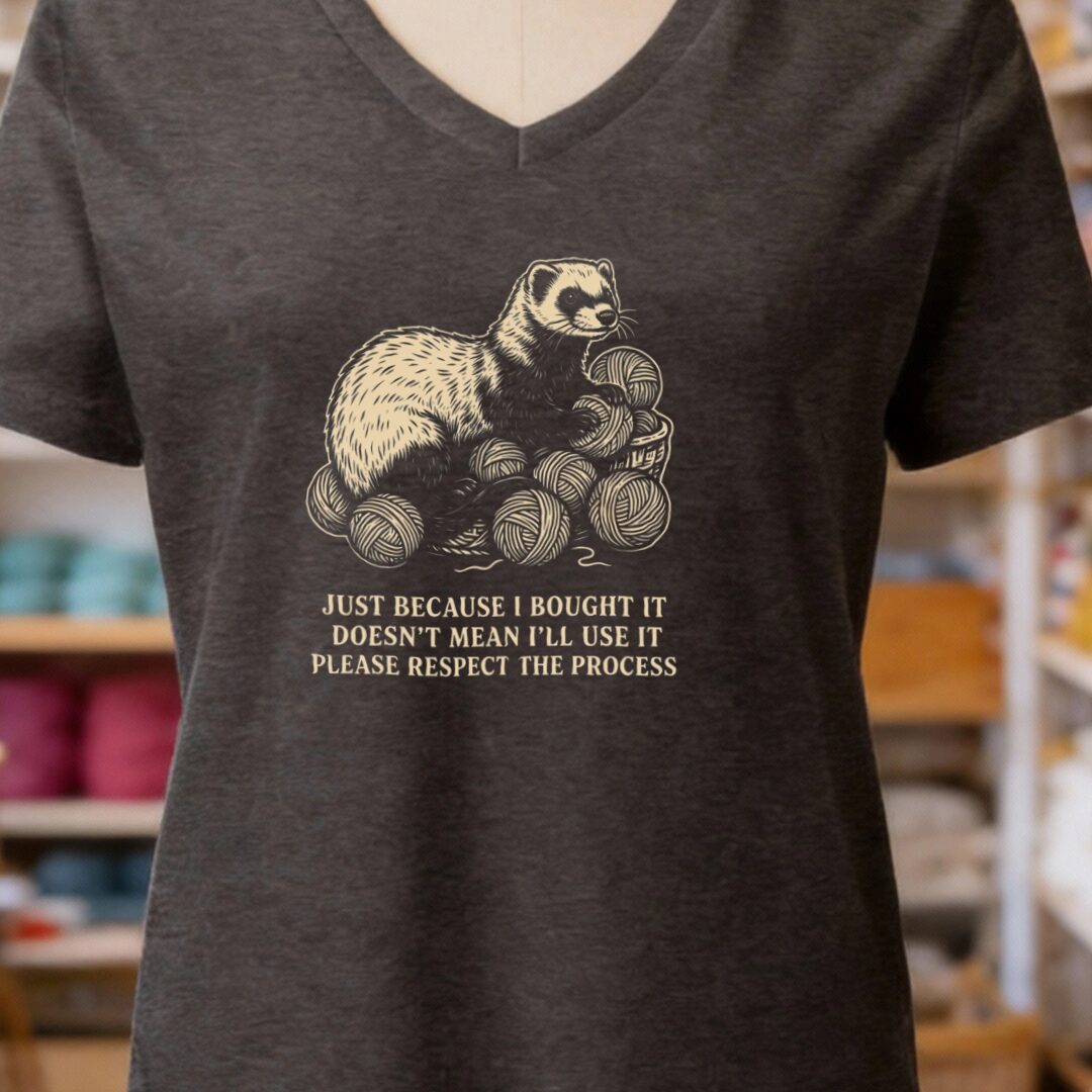 Just Because V-Neck T-Shirt Dark Grey t-shirt