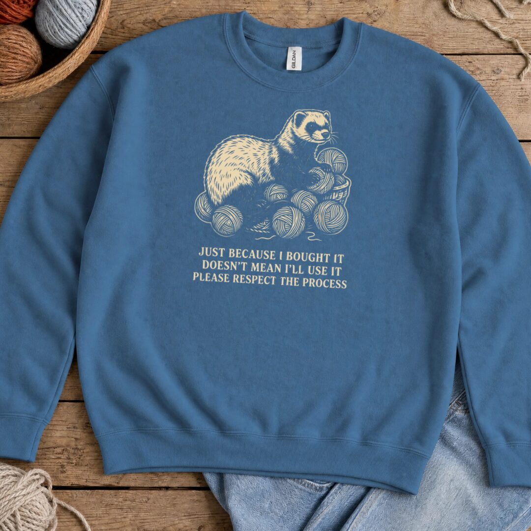 Just Because Sweatshirt Indigo Blue t-shirt