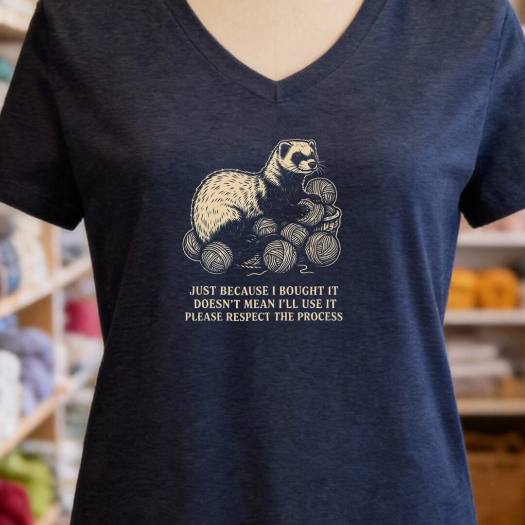 Just Because V-Neck T-Shirt Navy t-shirt