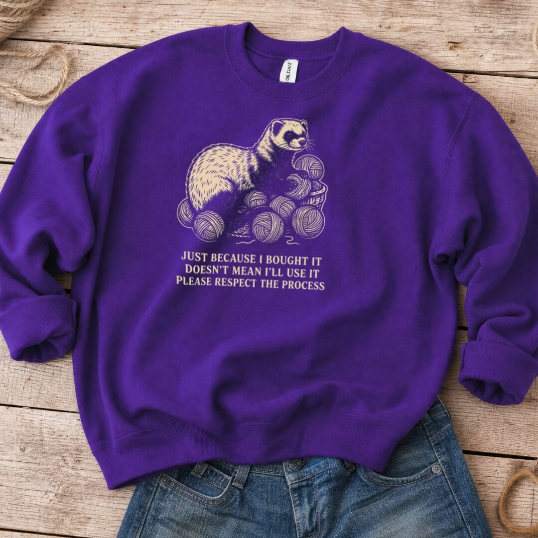 Just Because Sweatshirt Purple t-shirt