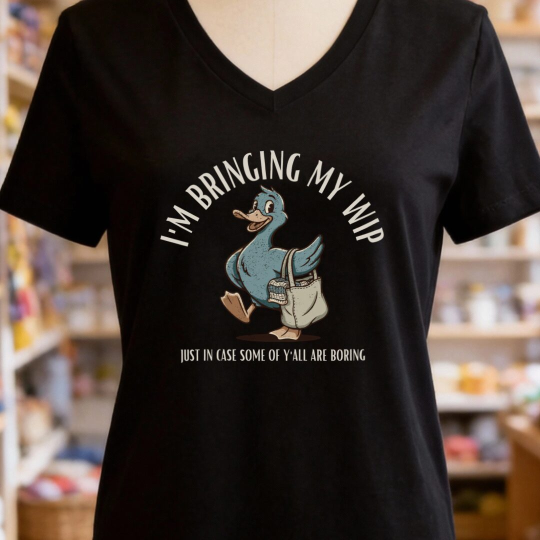 Just In Case Black V Neck.jpg
