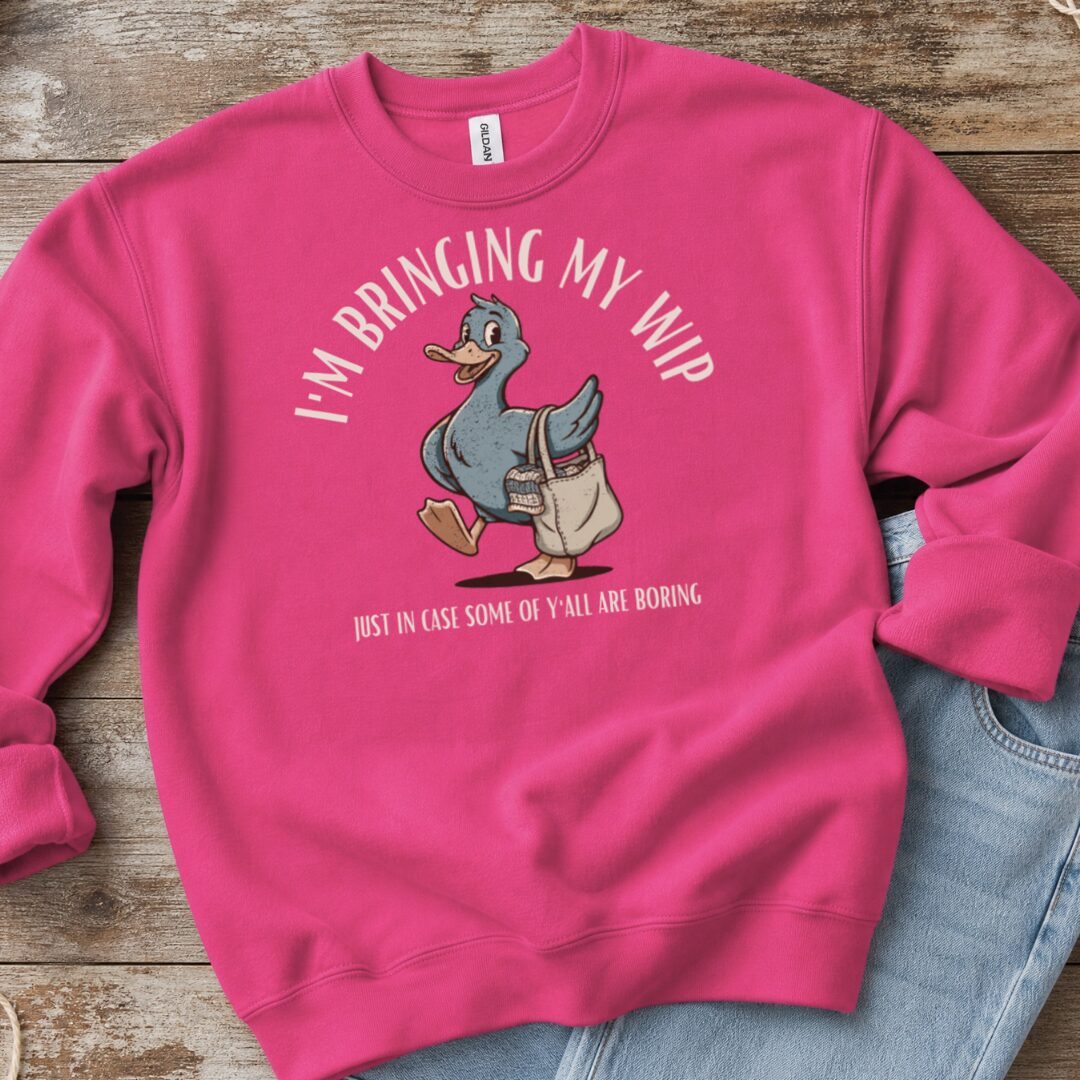 Just In Case Bright Pink Sweatshirt.jpg