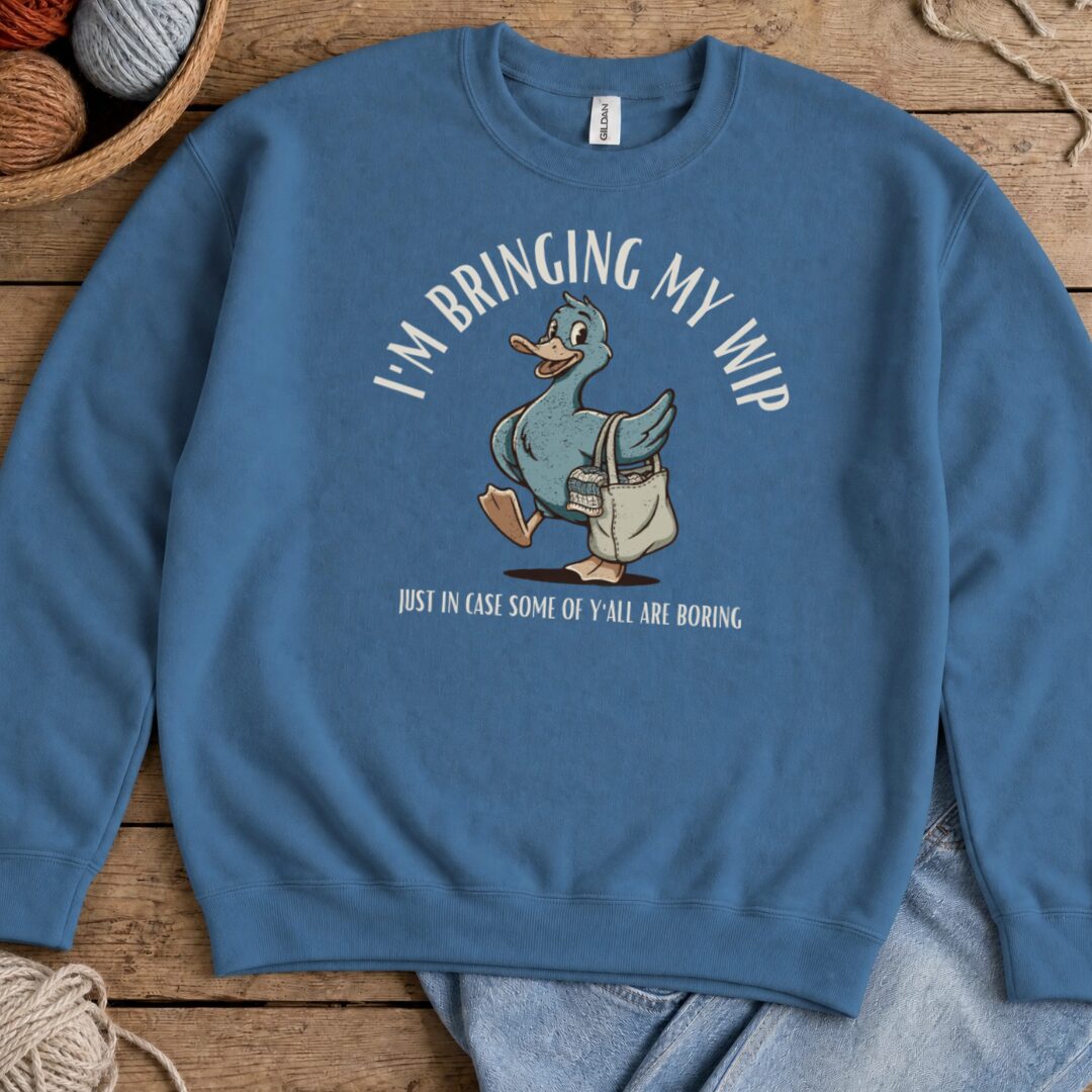 Just In Case Indigo Blue Sweatshirt.jpg