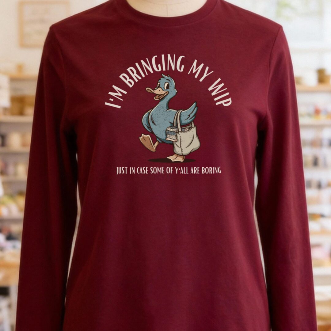 Just In Case Maroon Long Sleeve Tee.jpg