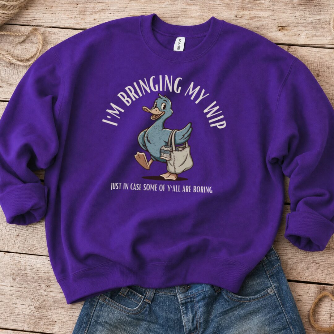 Just In Case Purple Sweatshirt.jpg