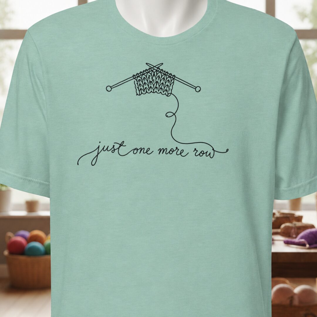 Just One More Row T-Shirt Sea Breeze t-shirt