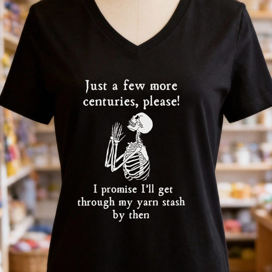 Just a Bit Longer V-Neck T-Shirt Black t-shirt