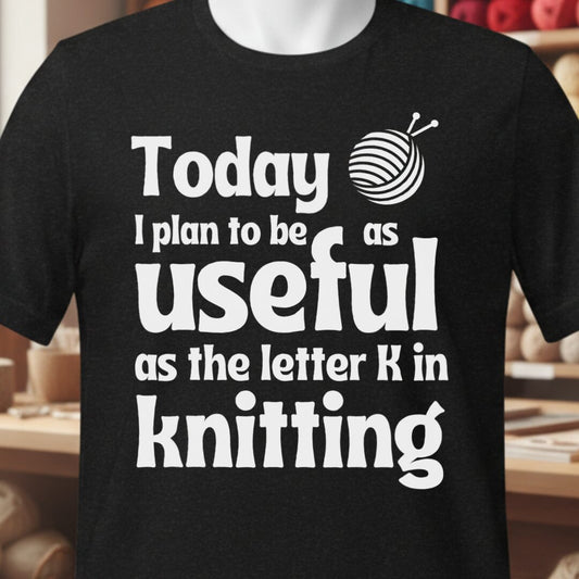 K in Knitting T-Shirt Black t-shirt