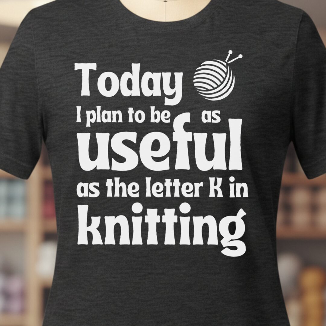 K in Knitting T-Shirt Dark Grey t-shirt