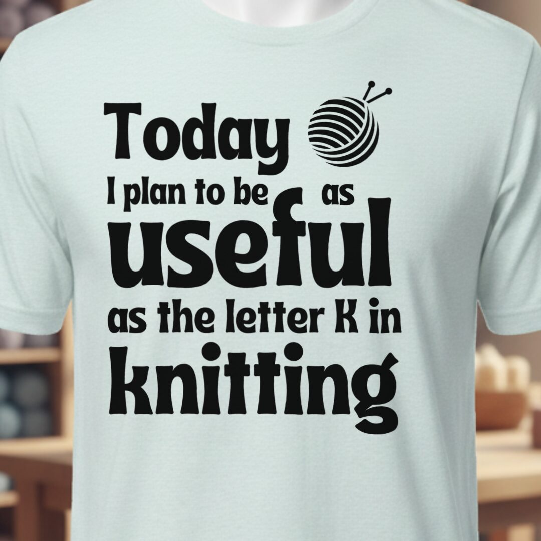 K in Knitting T-Shirt Ice Blue t-shirt