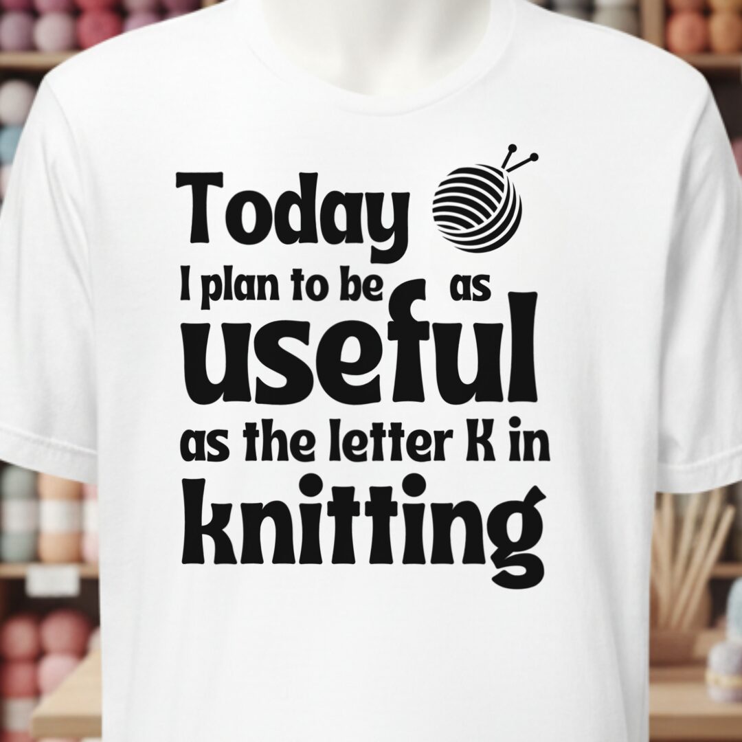 K in Knitting T-Shirt White t-shirt