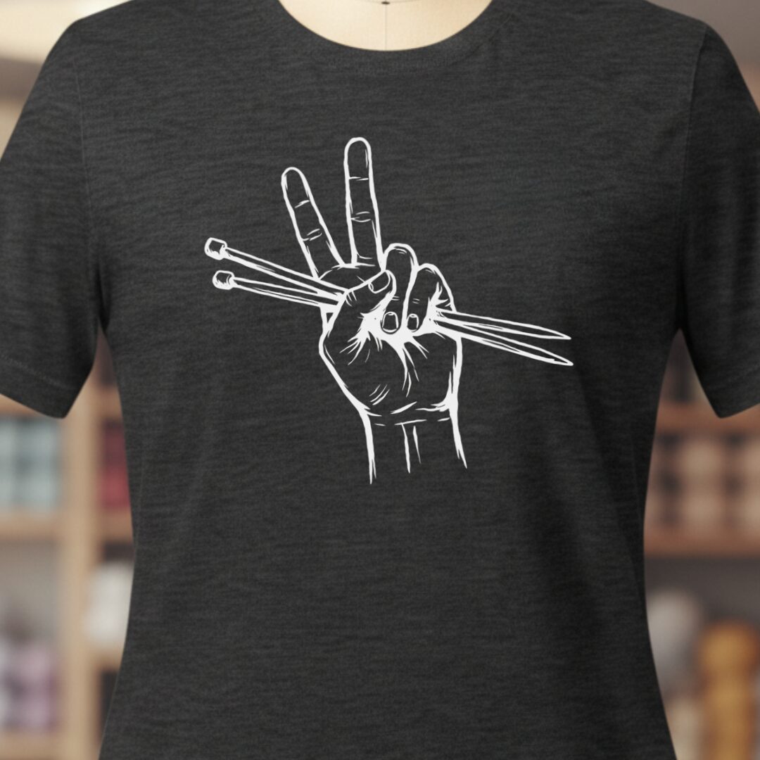 Knit For Peace T-Shirt Dark Grey t-shirt