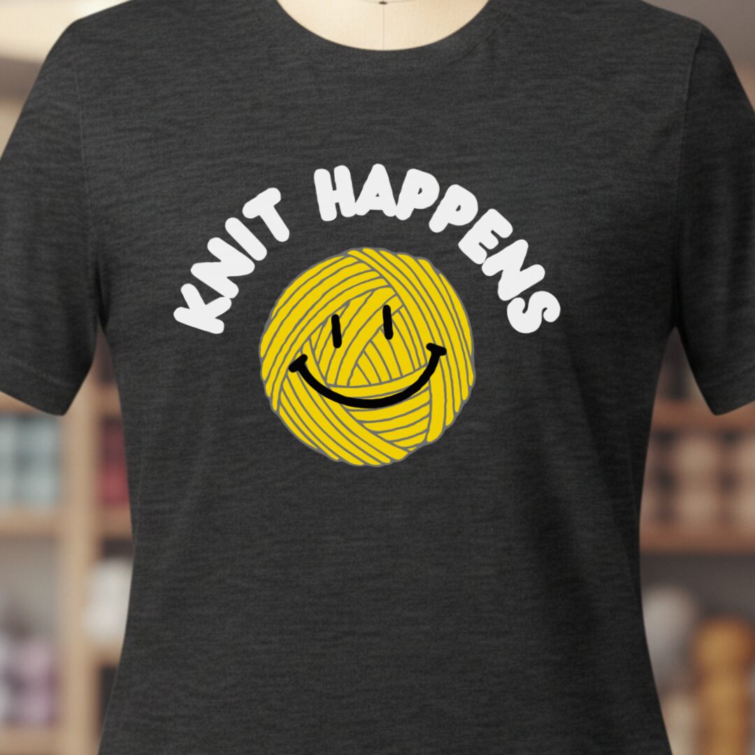 Knit Happens T-Shirt Dark Grey t-shirt