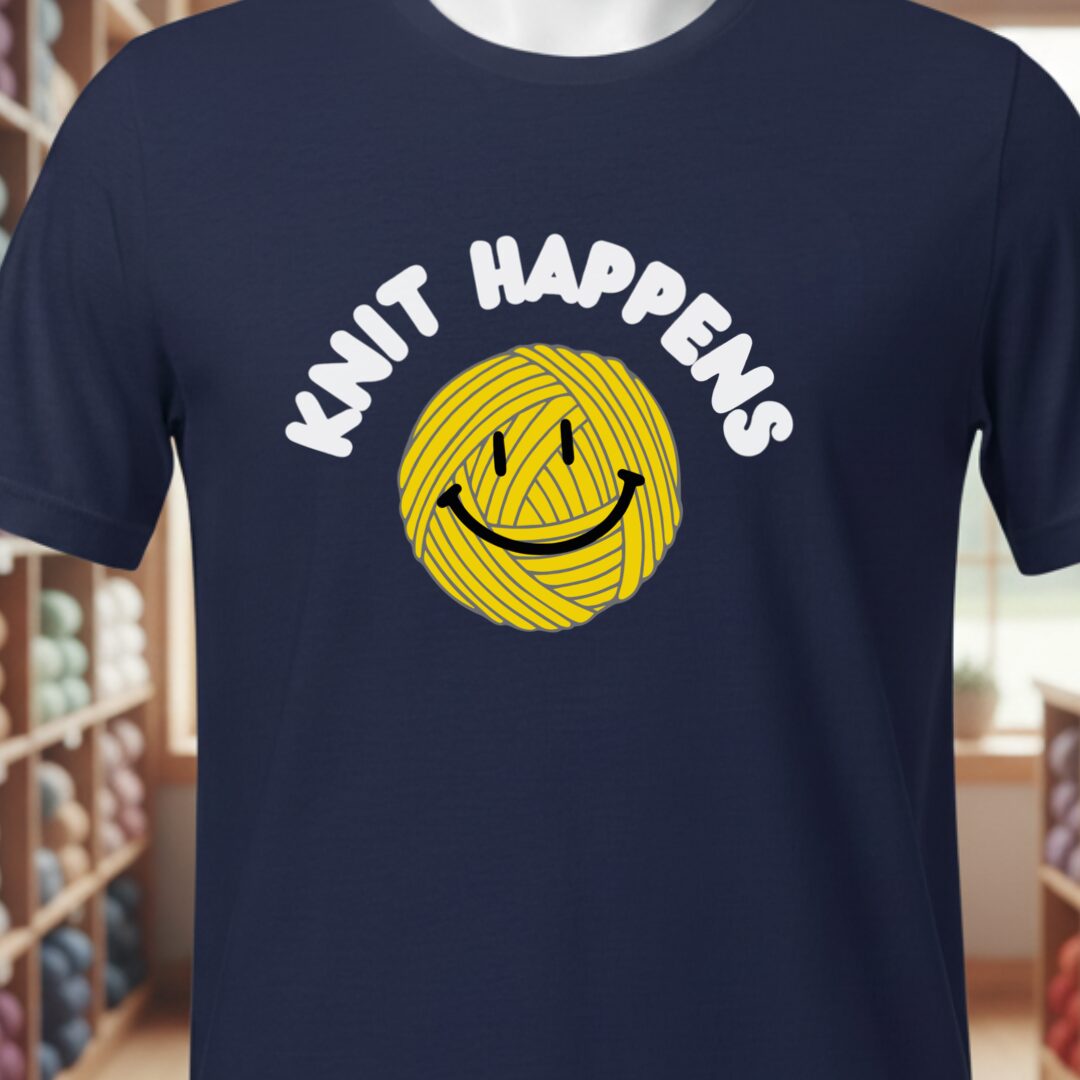 Knit Happens T-Shirt Navy t-shirt