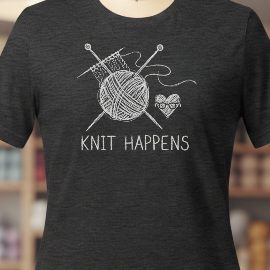 Knit Happens Sketch T-Shirt Dark Grey t-shirt
