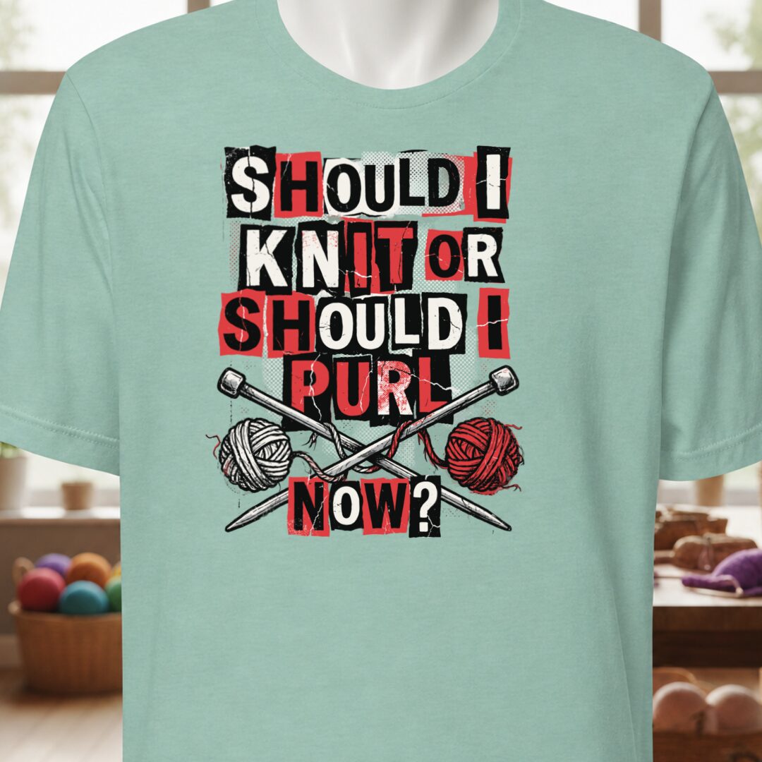 Knit Or Purl Rock T-Shirt Sea Breeze t-shirt