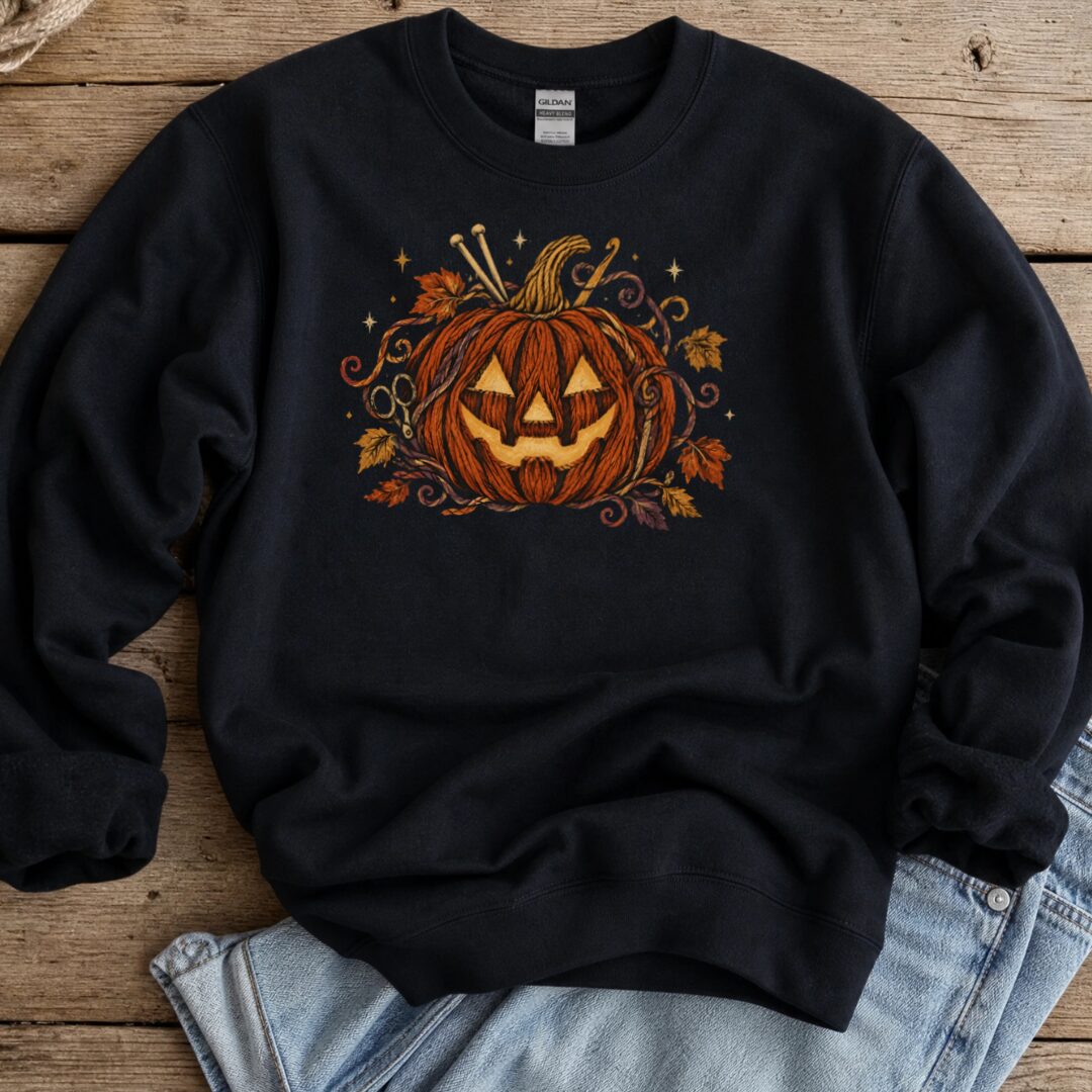 Knit Or Treat Sweatshirt Black t-shirt