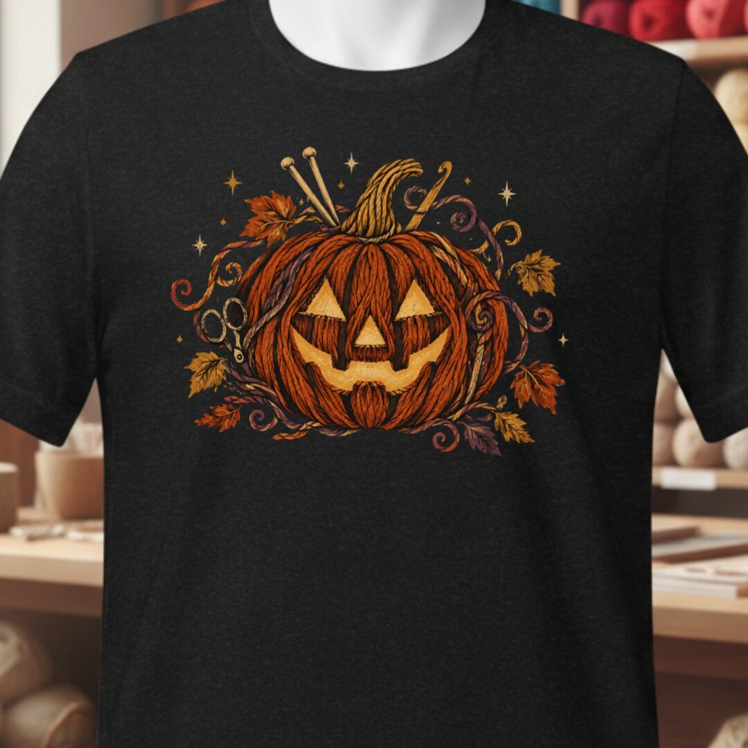 Knit Or Treat T-Shirt Black t-shirt