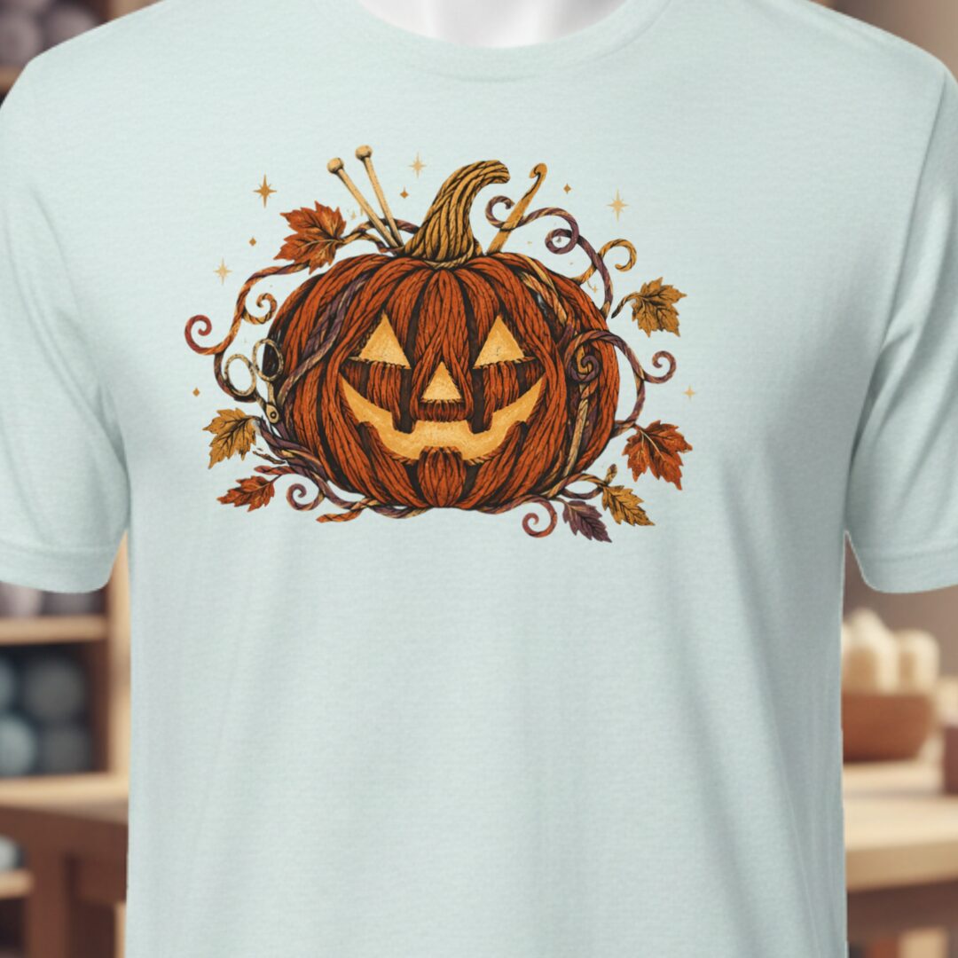 Knit Or Treat T-Shirt Ice Blue t-shirt
