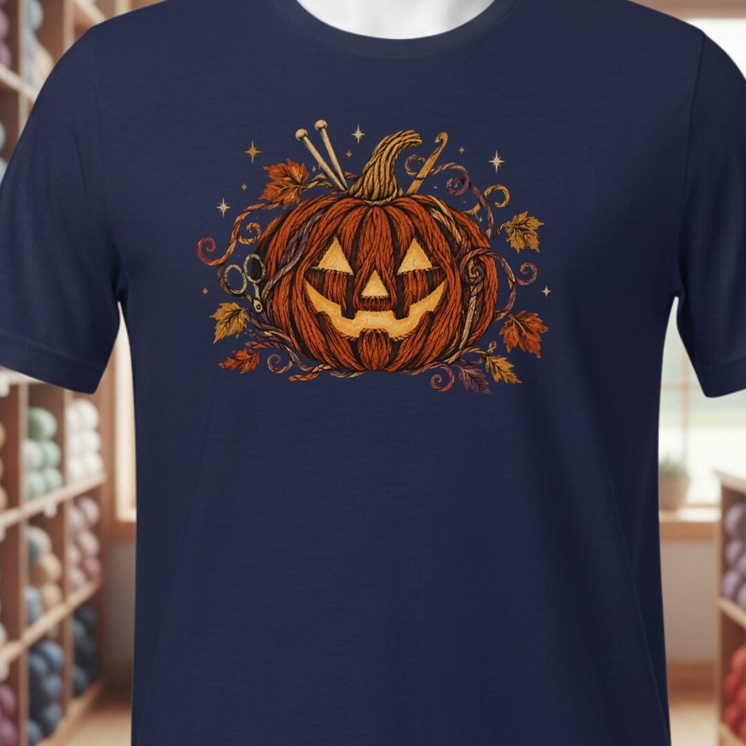 Knit Or Treat T-Shirt Navy t-shirt