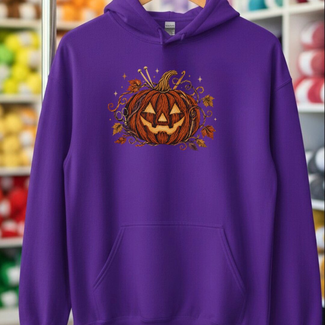 Knit Or Treat Hoodie Purple t-shirt