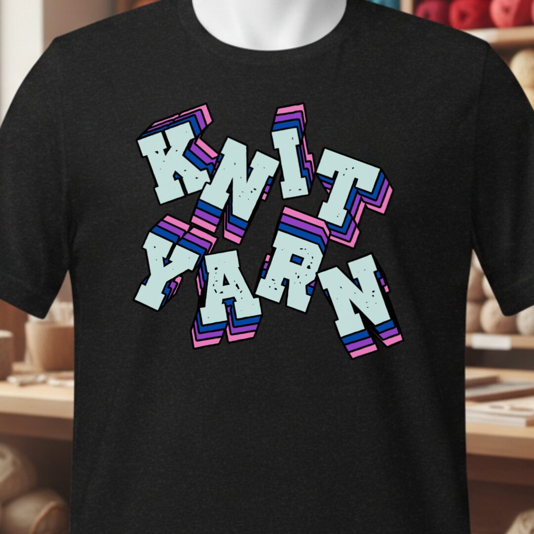 Knit Yarn T-Shirt Black t-shirt