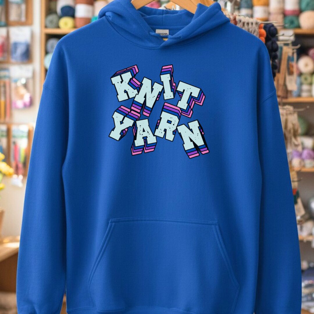 Knit Yarn Hoodie Royal t-shirt