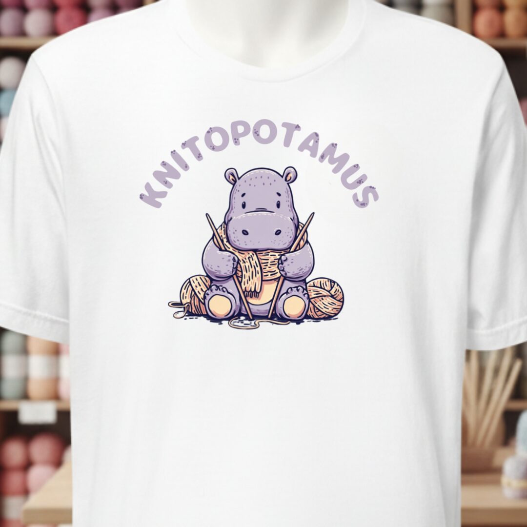 Knitopotamus T-Shirt White t-shirt