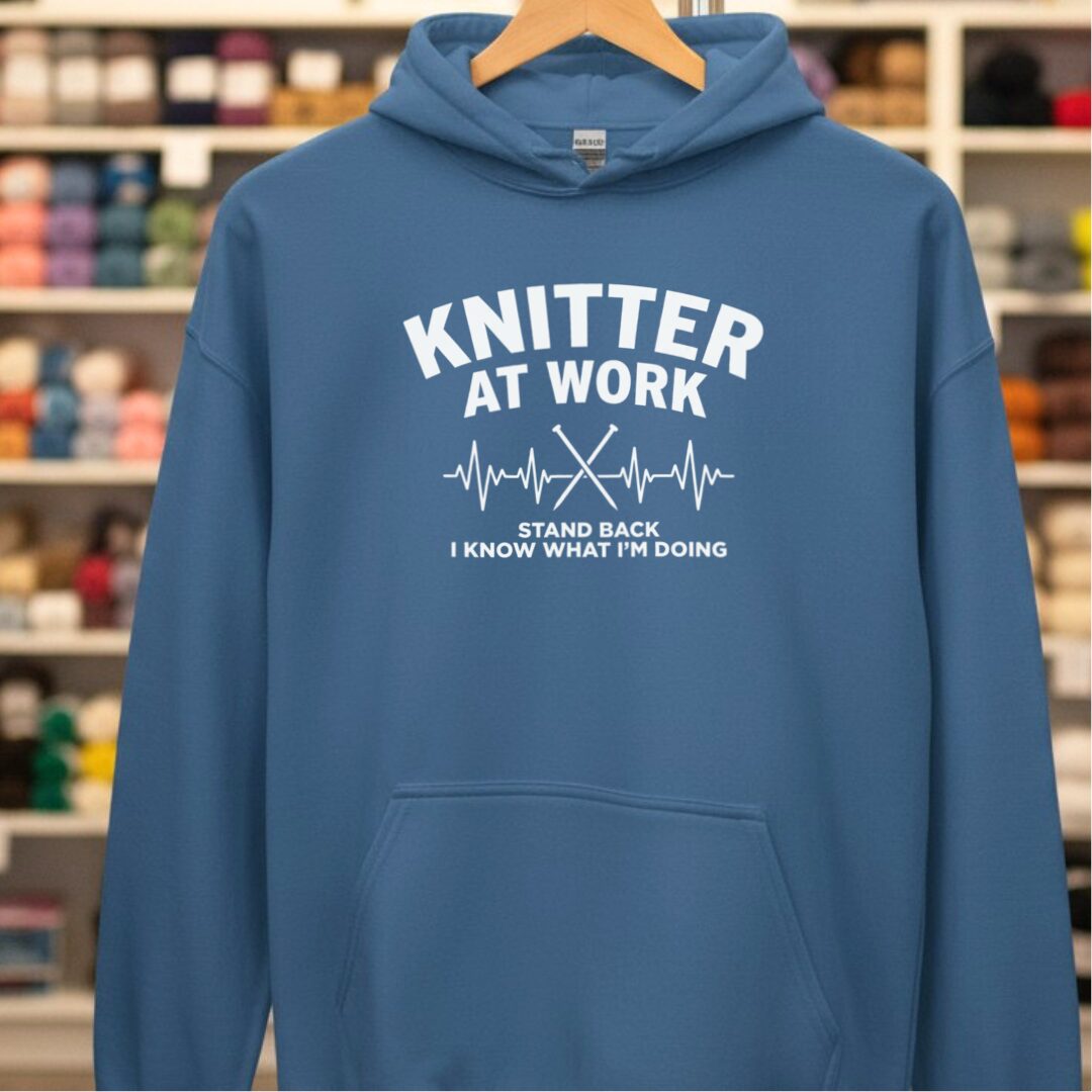 Knitter At Work Indigo Blue Hoodie.jpg