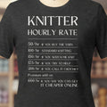 Knitter Hourly Rate T-Shirt Dark Grey t-shirt