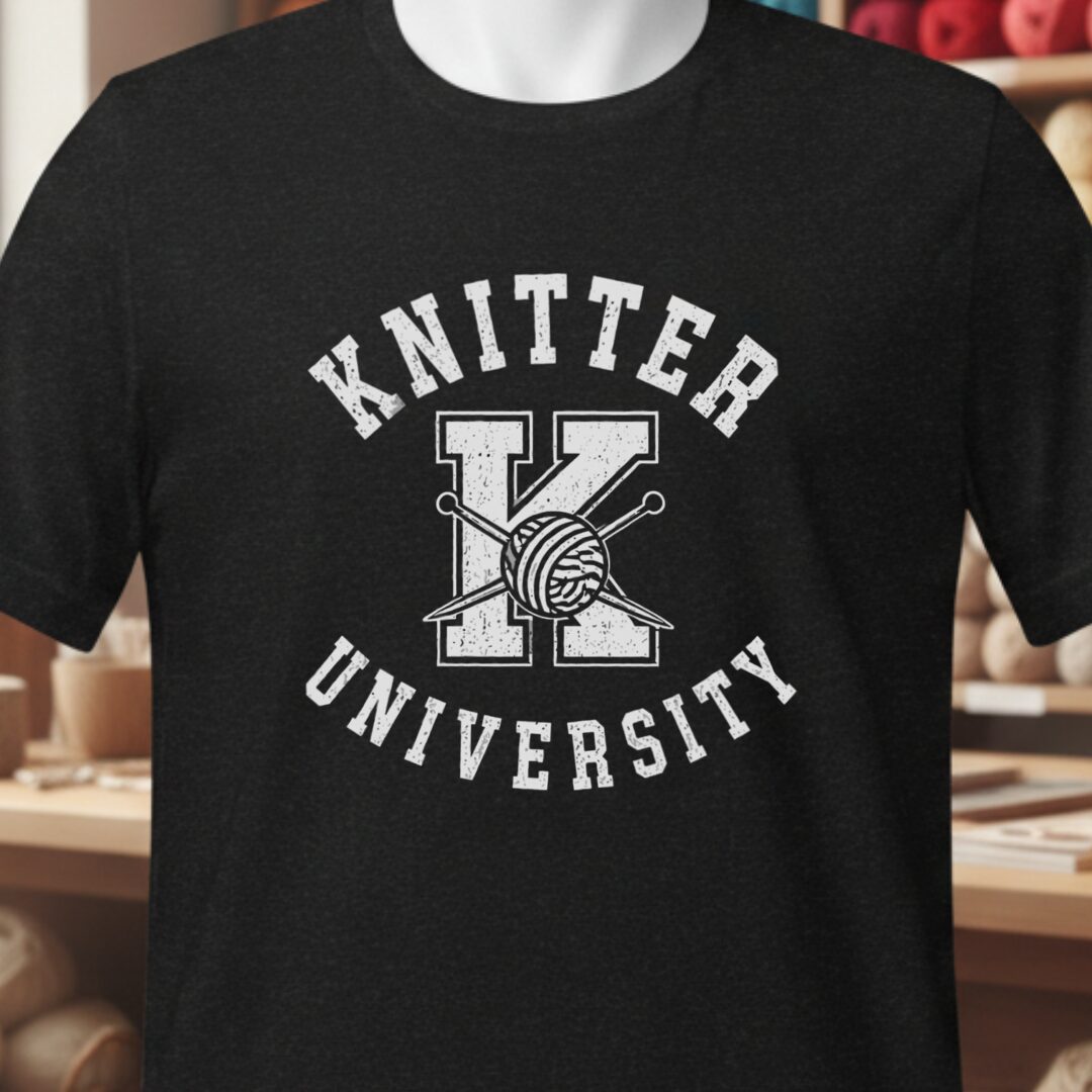 Knitter University T-Shirt Black t-shirt