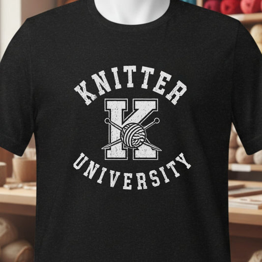 Knitter University Black T-Shirt.jpg