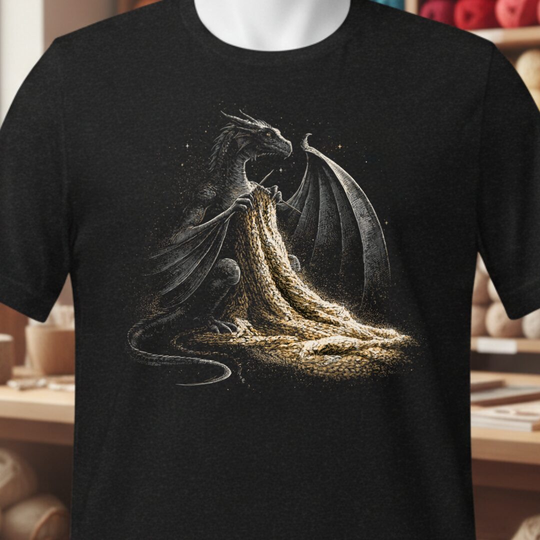 Dragon Knitting T-Shirt